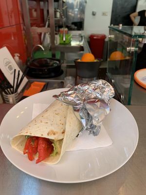Falafel wrap, really big and filling at Vege Fast Food in Split