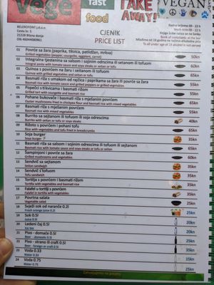  at Vege Fast Food in Split