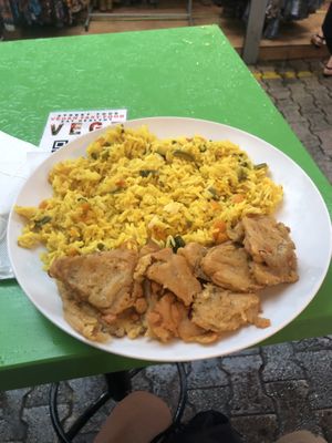 Oyster mushrooms   at Vege Fast Food in Split