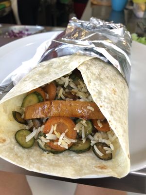 Seitan wrap  at Vege Fast Food in Split