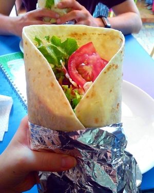 Seitan burrito at Vege Fast Food in Split