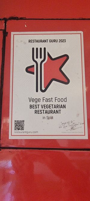  at Vege Fast Food in Split