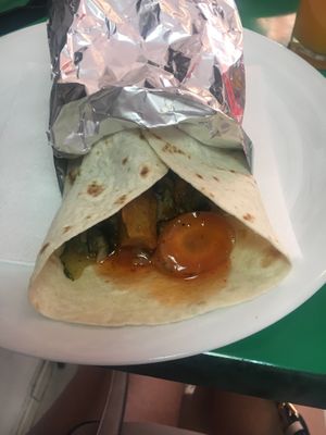 Burrito with tempeh at Vege Fast Food in Split