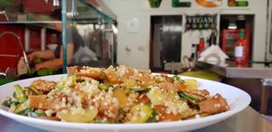 Yummy quinoa at Vege Fast Food in Split