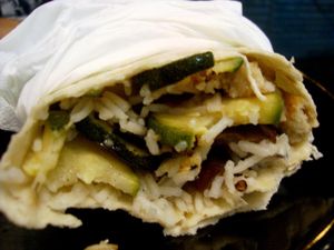 seitan tortilla at Vege Fast Food in Split