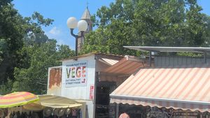 Outside at Vege Fast Food in Split