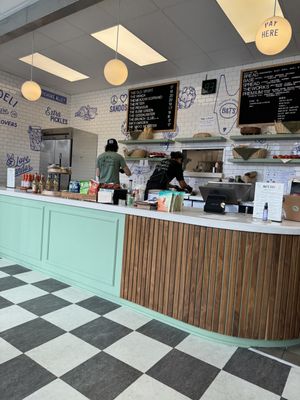 Ordering Counter  at B&T's Deli in Santa Monica
