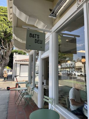 Storefront   at B&T's Deli in Santa Monica
