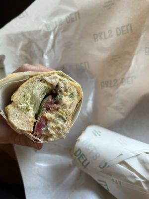 Build your chickpea tuna saladd  at B&T's Deli in Santa Monica