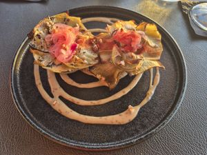 Artichoke starter at Almar in Tenerife