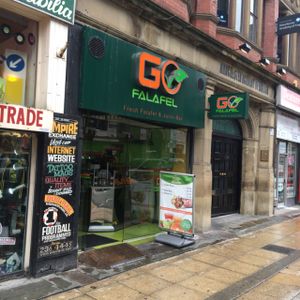 outside  at Go Falafel - Piccadilly Gardens in Manchester