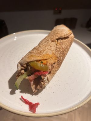 Large wrap  at Go Falafel - Piccadilly Gardens in Manchester