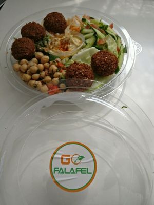 Lunch bowl  at Go Falafel - Piccadilly Gardens in Manchester