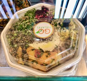 Falafel bowl  at Go Falafel - Piccadilly Gardens in Manchester