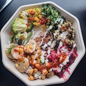 Salad Box at Go Falafel - Piccadilly Gardens in Manchester