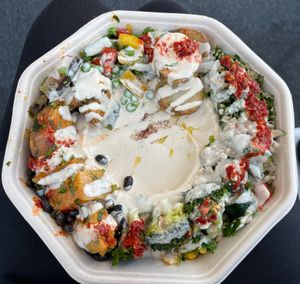 Salad Box without falafel.  at Go Falafel - Piccadilly Gardens in Manchester