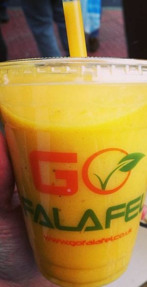 Mango tango at Go Falafel - Piccadilly Gardens in Manchester