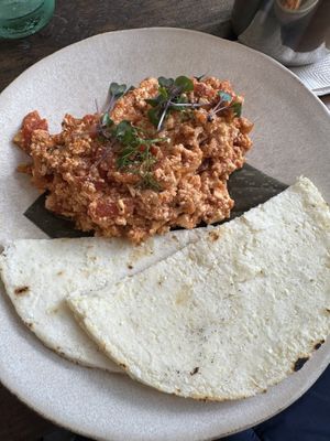 Tofu breakfast dish   at LONGEVITY f*cking good food! in Bogota