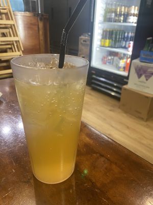 Aqua Fresca (flavors change daily, this one was mango cardamom)   at Gringo's Taqueria in Guam
