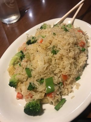 Vegetable fried rice (no egg)  at Mekong Vietnamese Restaurant in Sandusky