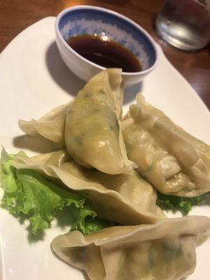 Veggie dumplings (steamed)  at Mekong Vietnamese Restaurant in Sandusky