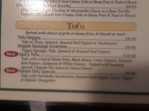 Tofu scrambles at Brother Junipers in Memphis