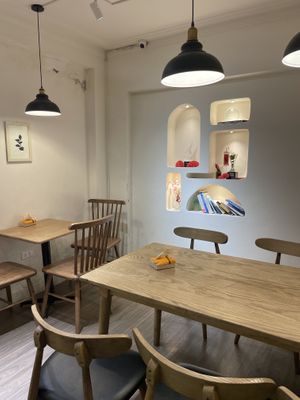 Inside  at Sonder Coffee Bar in Hanoi