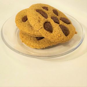 Gluten-free choco chip cookies at Karma Kitchen in Siolim