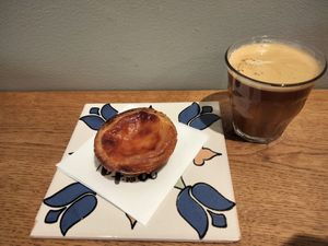 Vegan nata at Mister NATA in Amsterdam