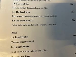 Tofu sandwich (there is also vegan tofu burger)  at Woodstock Beach Camp in Hai Phong