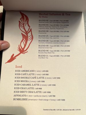 Menu November 2024 - 5  at Wild and the Sage in Unawatuna