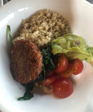 Veganised breakfast bowl  at Circle Cafe - Studio City in Dubai