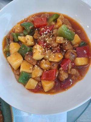 Pineapple meat at Tian Jie in Nazare