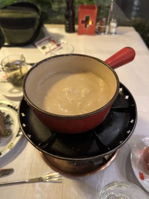 Steaming hot!  at Auberge de Savièse in Geneva