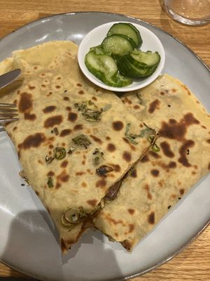 pancake with tofu and shitake at Lao Lao - Barnhusgatan in Stockholm