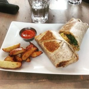 Jackfruit burrito at enVie A Vegan Kitchen in Halifax