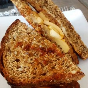 Grilled cheese at enVie A Vegan Kitchen in Halifax