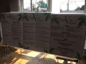 Menu at enVie A Vegan Kitchen in Halifax