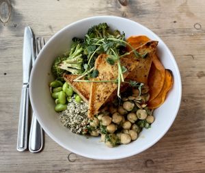 Protein power bowl  at enVie A Vegan Kitchen in Halifax