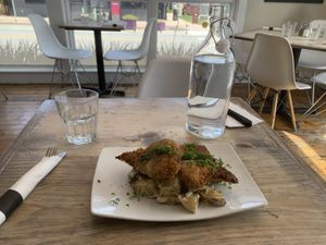 Lions Main Schnitzel   at enVie A Vegan Kitchen in Halifax