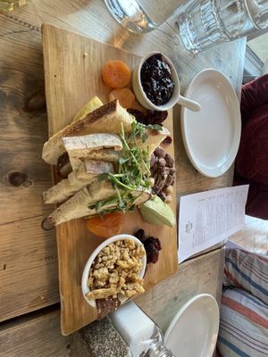 Cheese platter   at enVie A Vegan Kitchen in Halifax