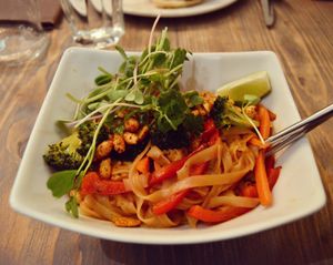 Vegan pad Thai at Envie. SO yummy. at enVie A Vegan Kitchen in Halifax