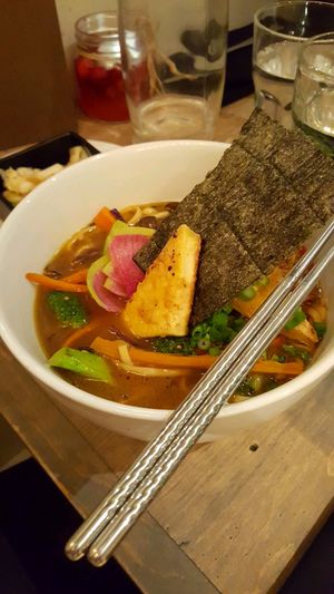 ramen at enVie A Vegan Kitchen in Halifax