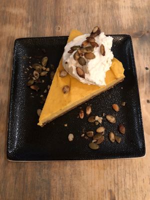 Pumpkin cheesecake  at enVie A Vegan Kitchen in Halifax