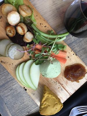The charcuterie plate at enVie A Vegan Kitchen in Halifax