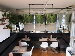 Dining room at enVie A Vegan Kitchen in Halifax