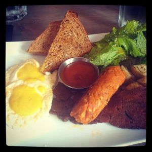 Country vegan breakfast at enVie A Vegan Kitchen in Halifax