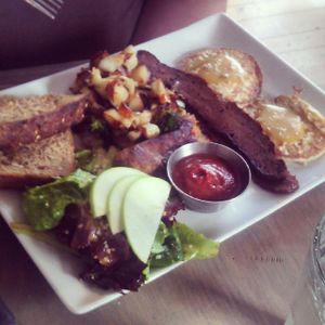 Country breakfast again at enVie A Vegan Kitchen in Halifax