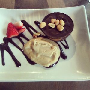 Chocolate peanut butter cup at enVie A Vegan Kitchen in Halifax