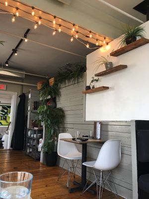 Cute place at enVie A Vegan Kitchen in Halifax